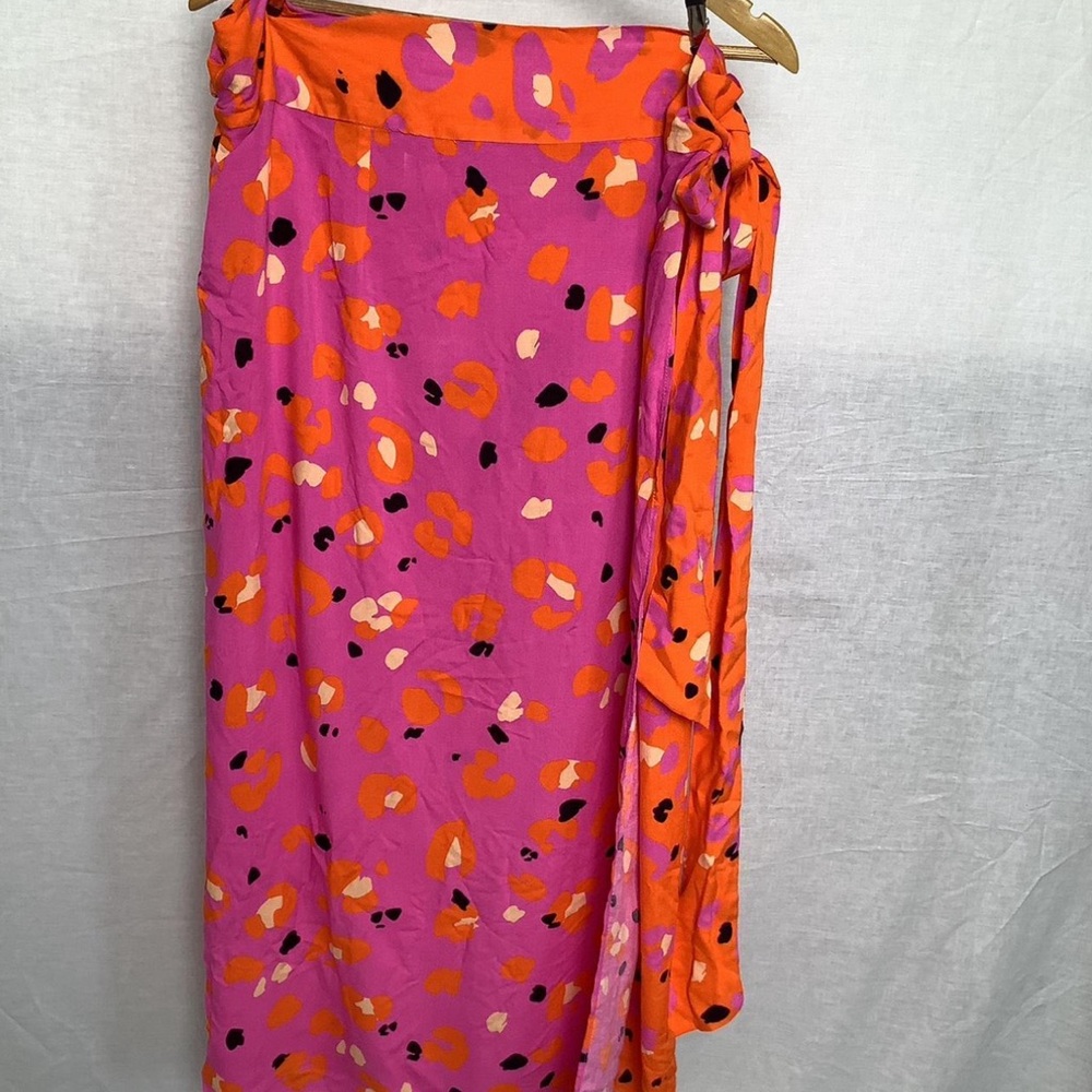 Colorful wrap skirt